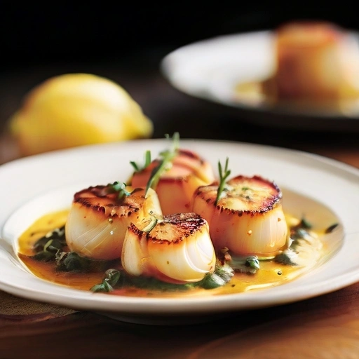 Grilled Scallops in Sun-dried Tomato Sauce