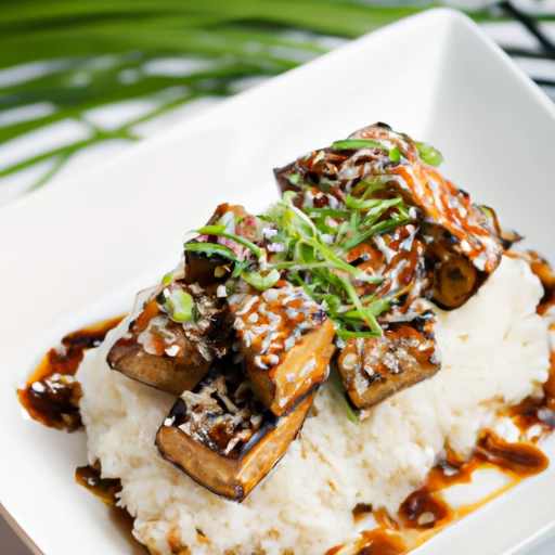 Grillowany tofu z polewą wasabi-miodową