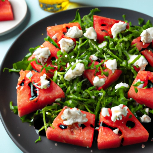 Grilled Watermelon Salad with Goat Cheese