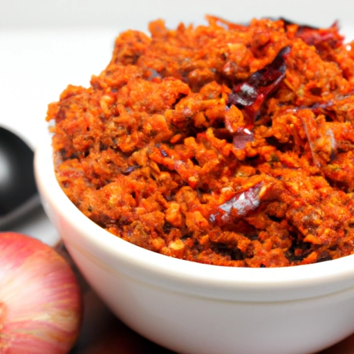 Ground Onion and Chili Sambol