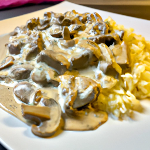 Gwinejski Stroganoff z Wołowiną