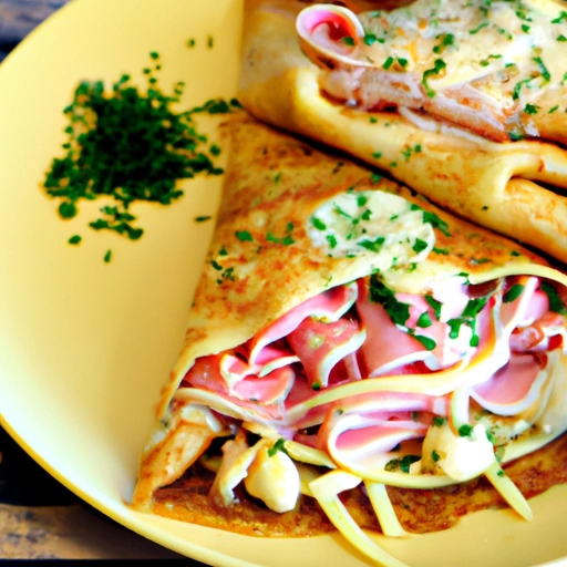 Ham and Cheese Crêpes