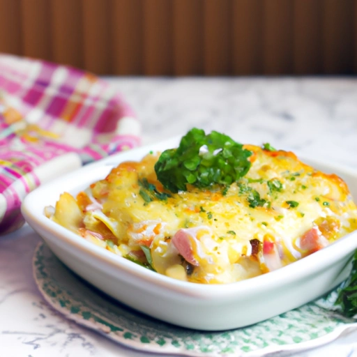 Ham and Potatoes au Gratin