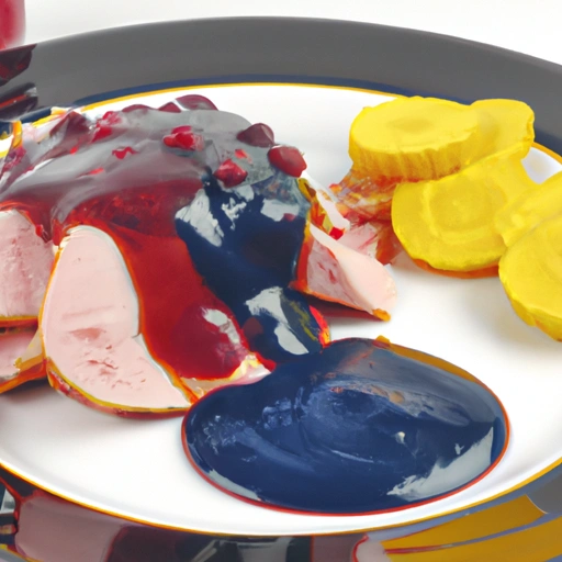 Ham with Blueberry Sauce