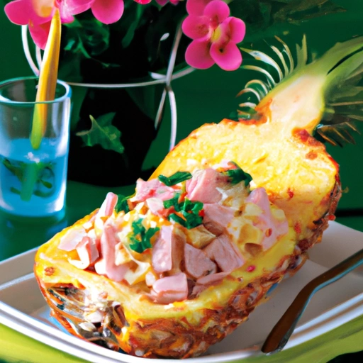 Ham with Fruited Rice Dressing