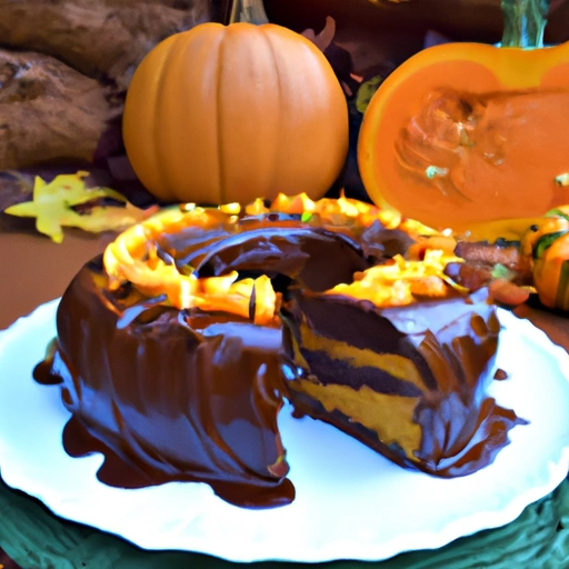 Harvest Chocolate Pumpkin Cake