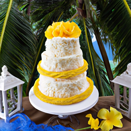 Hawajski Tort Ślubny