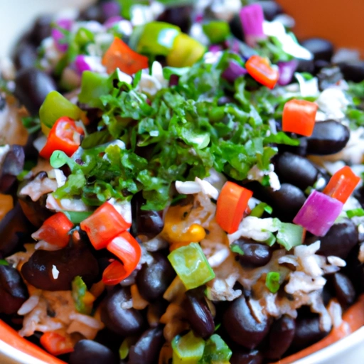 Healthy Black Bean and Rice Salad
