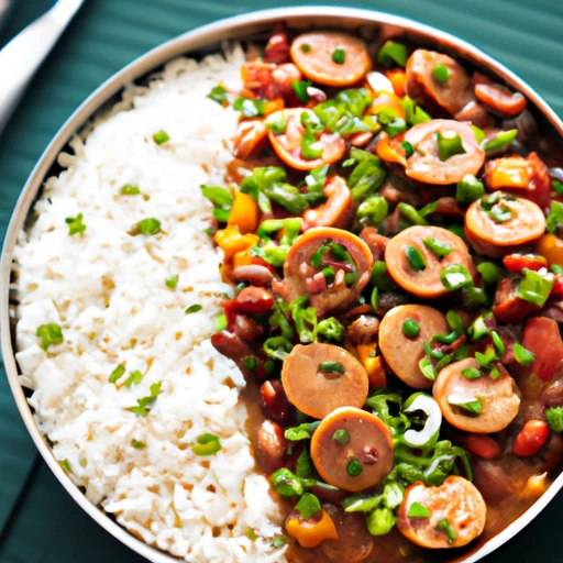 Healthy Cajun Beans and Rice