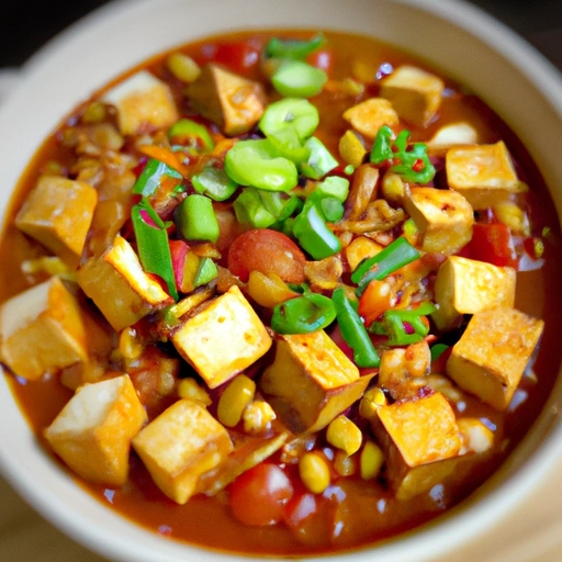 Hearty Vegetarian Tofu Chili