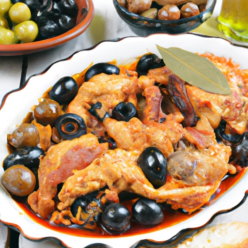 Hen with Olives