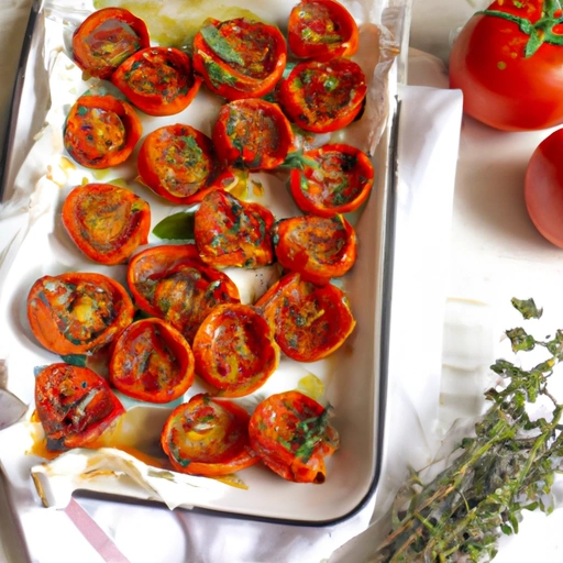 Ziołowo pieczone pomidory