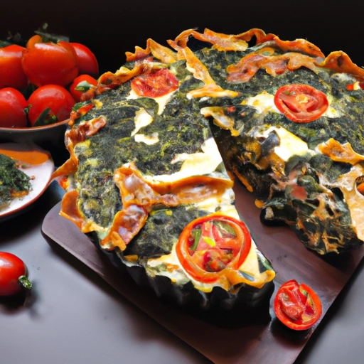 Highly Protective Spinach-Tomato Pie