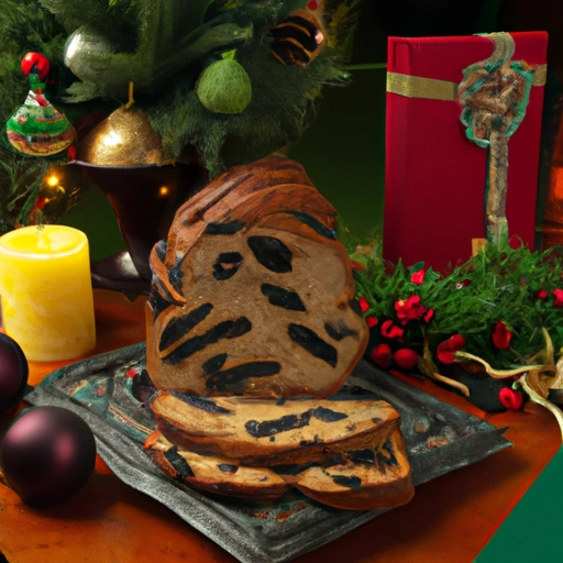 Świąteczny chleb owocowy