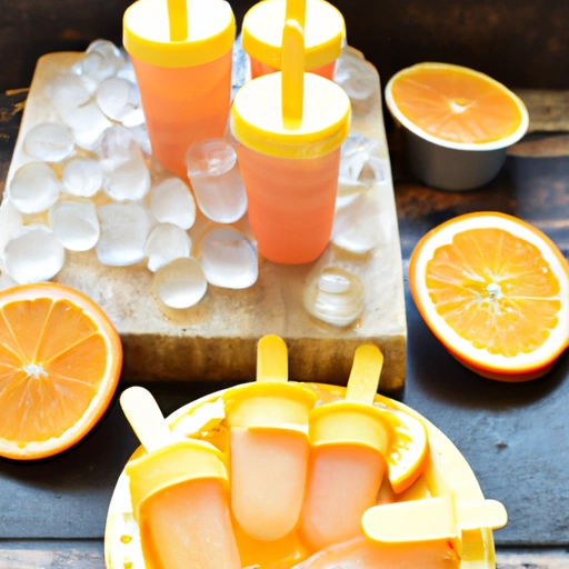 Homemade Orange Pops