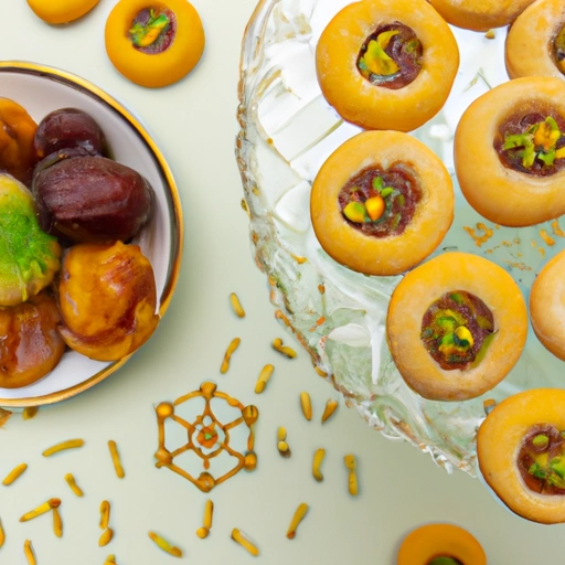 Ciasteczka na Eid z miodem, pomarańczą i pistacjami