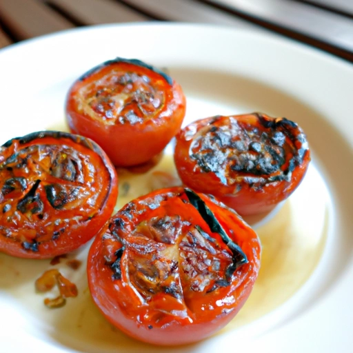 Honey Vinegar-broiled Tomatoes