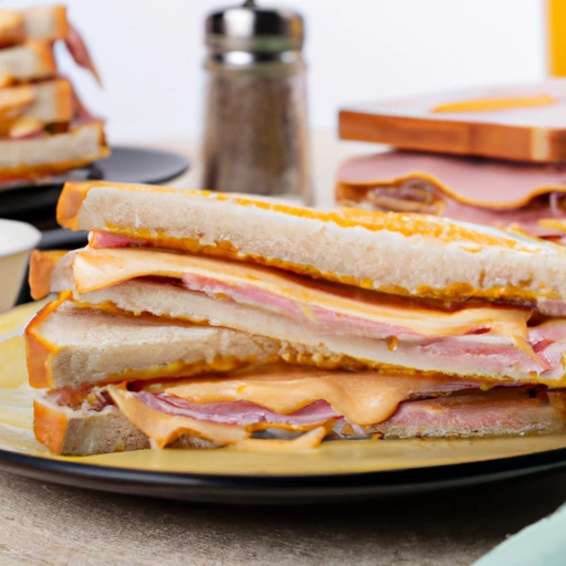Hot Chopped Ham and Swiss Sandwiches