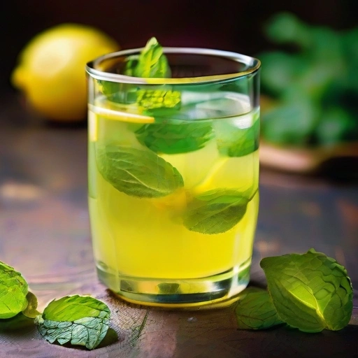 Hot Mint-and-Lemon Drink