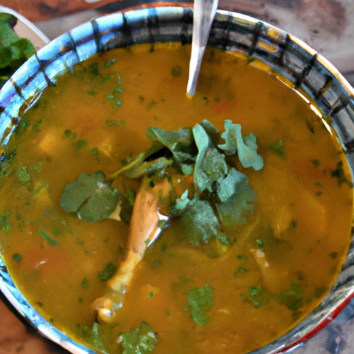 Gorąca Senegalska Zupa z Kolendrą