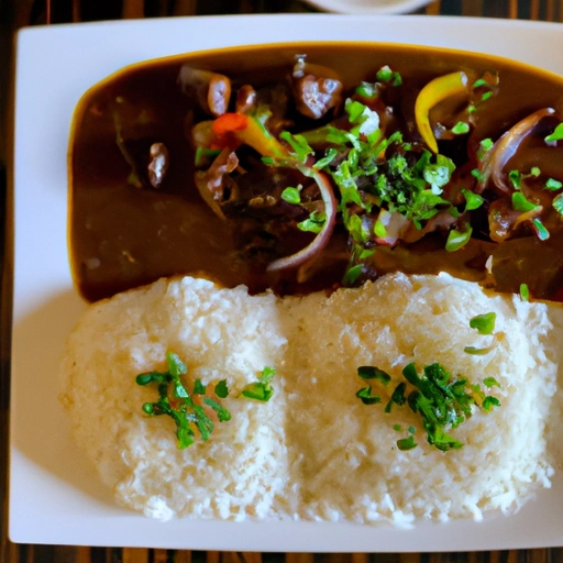 Hungarian Beef Goulash over Rice