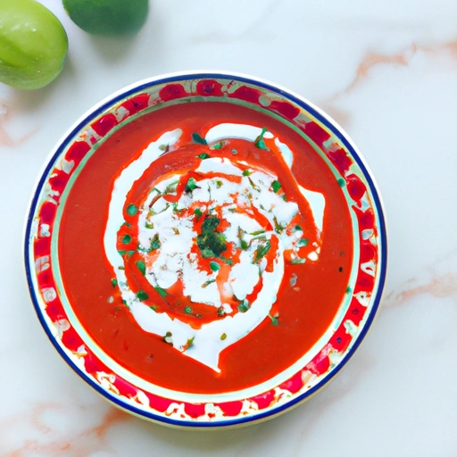 Indian Spiced Chilled Tomato Soup