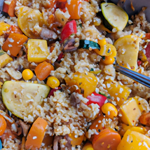 Israeli Couscous with Vegetables
