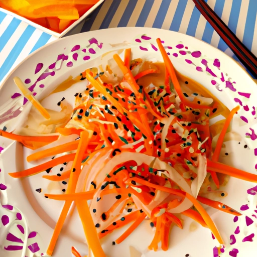 Japanese Pickled Daikon and Carrot Salad