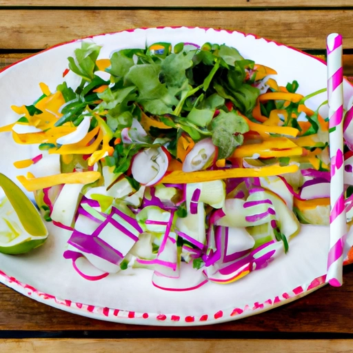 Jicama Salad with Cilantro Lime Dressing