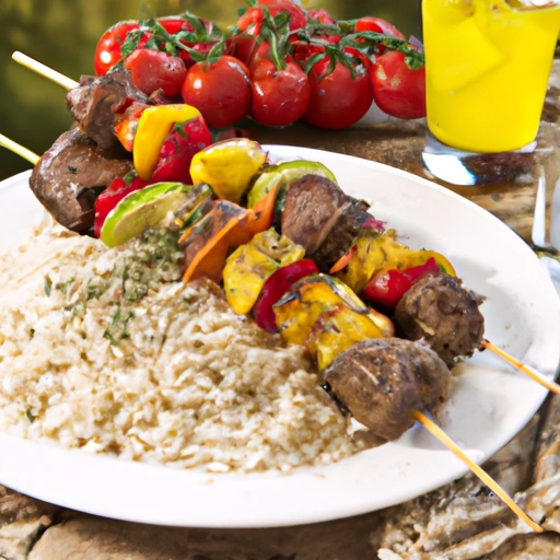 Kabobs with Thyme Rice