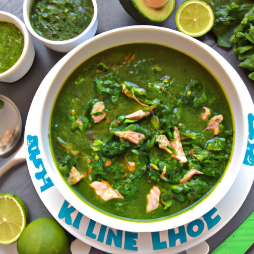 Kale Soup with Soy and Lime