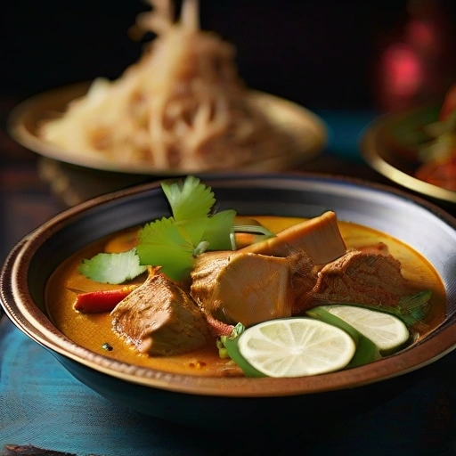 Curry z jagnięciną i pędami bambusa