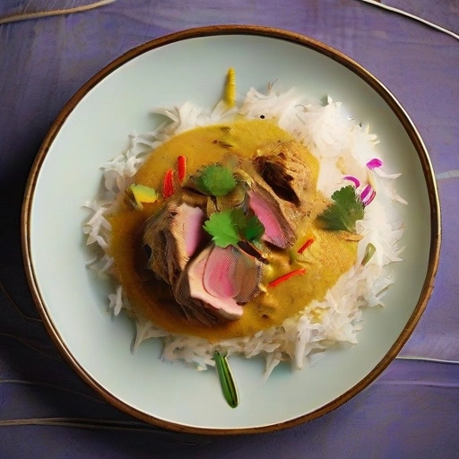 Lamb Leg in Roasted Grated Coconut Curry