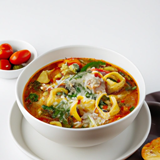 Minestrone z tortellini z jagnięciną