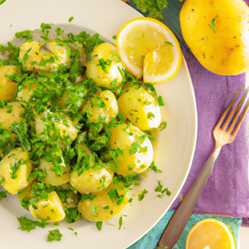 Lemon and Garlic Potato Salad