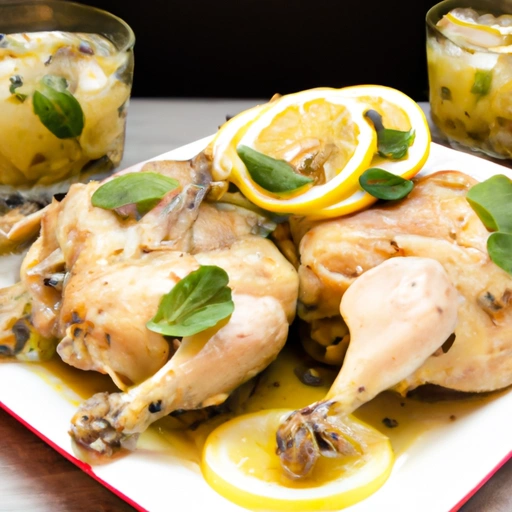 Lemon-roasted Cornish Hens