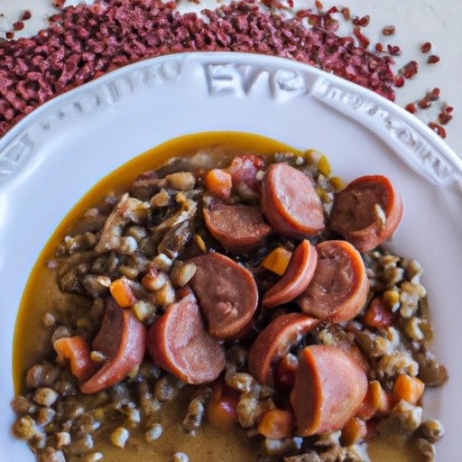 Lentils and Sausages