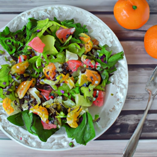 Lettuce and Fruit Salad with Poppy Seed Dressing