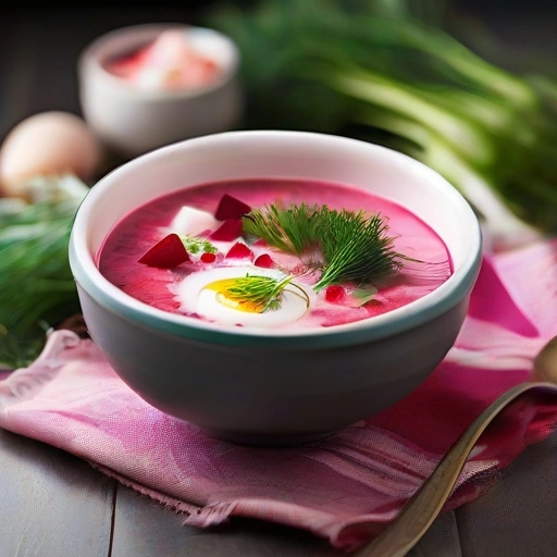 Lithuanian Cold Beet Soup