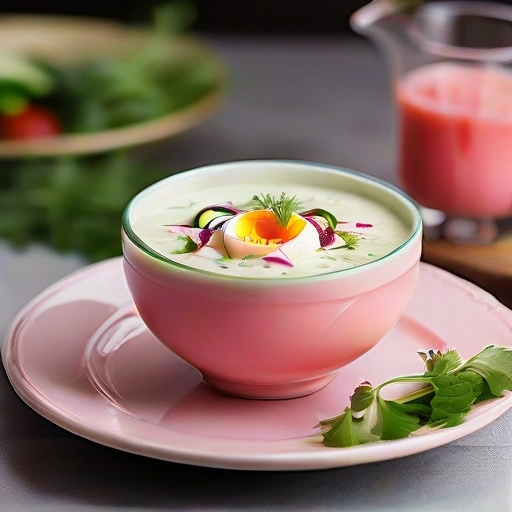 Lithuanian Cold Soup and Salad