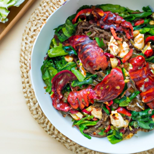 Lobster Surimi and Baby Bok Choy Stir-fry with Ginger Soya Seasoning