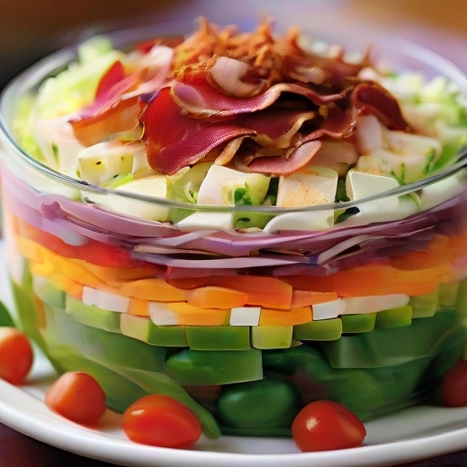 Low-calorie Seven-layer Salad