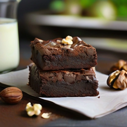 Low-carb Double-chocolate Walnut Brownies
