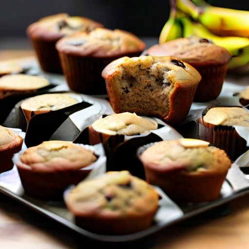 Niskotłuszczowe muffiny z bananowym ciastem