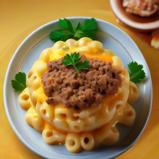 Macaroni and Meat Pudding