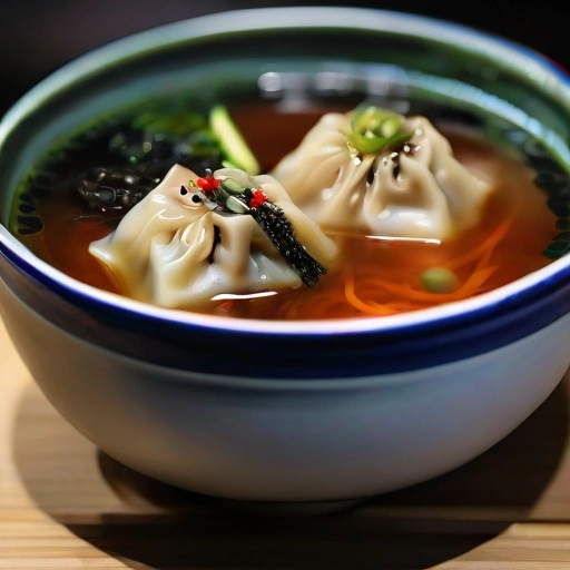 Mandoo guk (Korean dumpling soup)