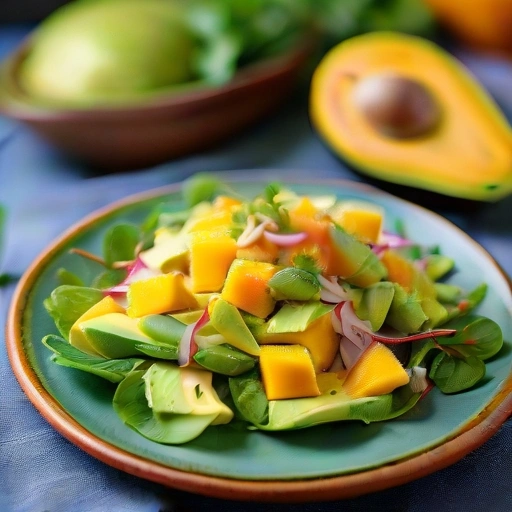 Mango-Avocado Tropical Salad