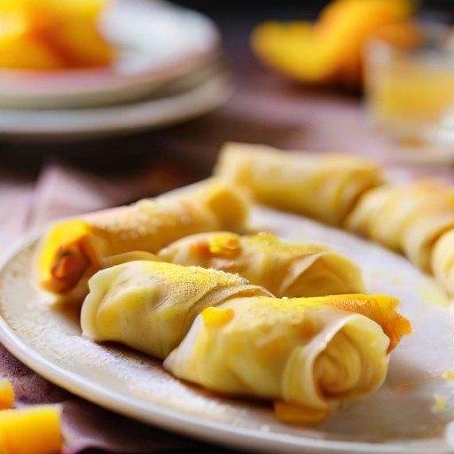 Mango Dumpling Roll-ups