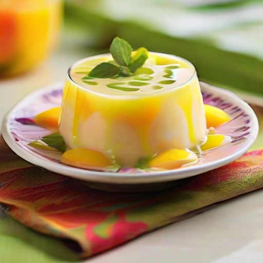 Mango-Lime Pudding