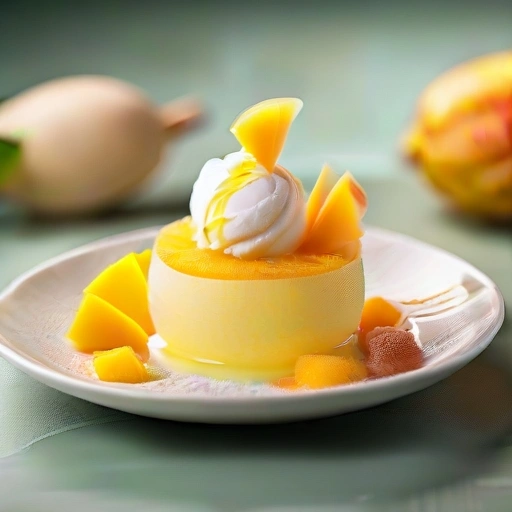 Mango with Lemon Sorbet